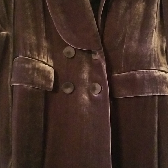 BCBG Grey Ash Woven Jacket Velvet NWT - Picture 3 of 8